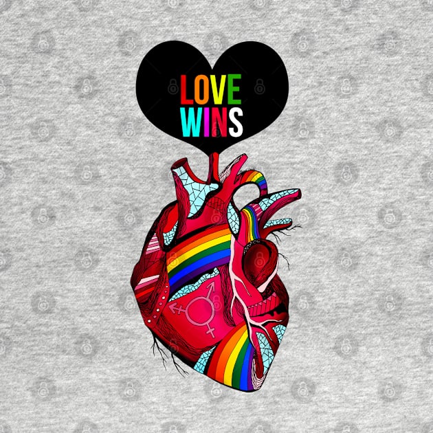 Love Wins Pride Heart by kenallouis